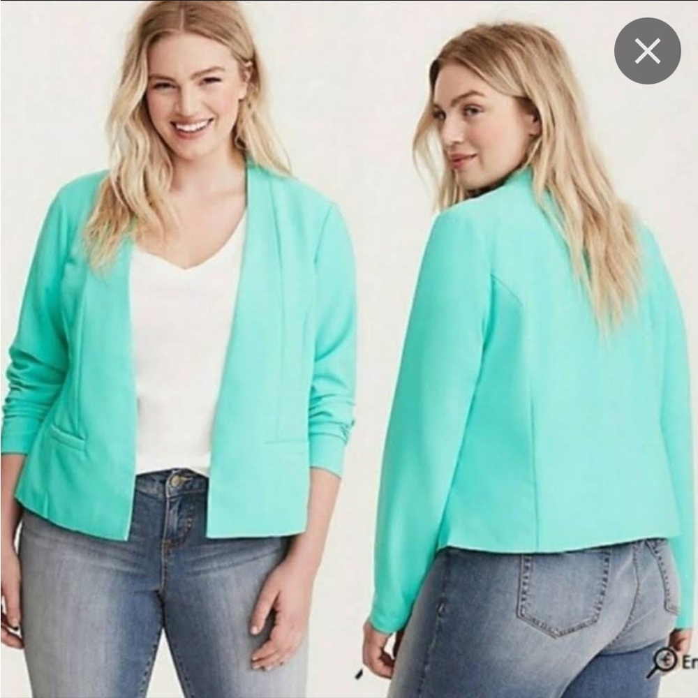 Torrid Aquamarine Blazer